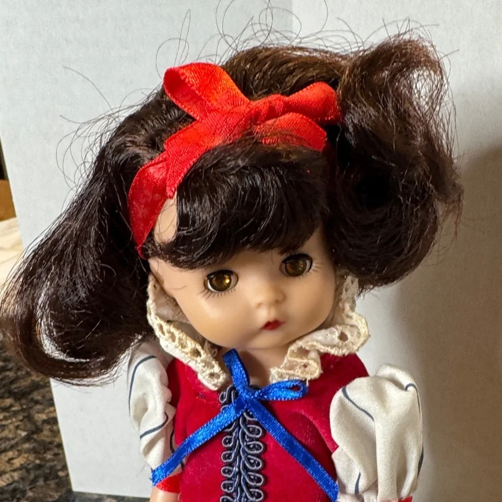 Vintage Effanbee Snow White Doll with Red and Yellow Dress